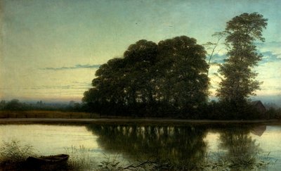 特伦特的暮光之城，c.1884 作者 威廉·哈罗德·库伯利